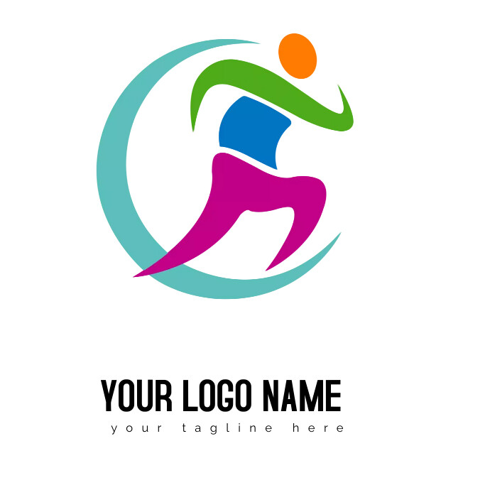 Logo Running Sport Logótipo template