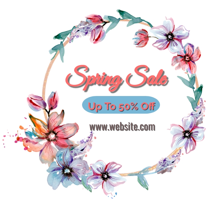Logo Spring Sale Template | PosterMyWall