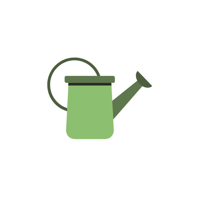 Logo watering can template