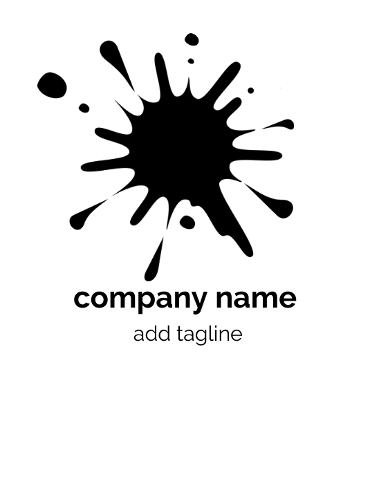 Logo design or company icon Flyer (US Letter) template