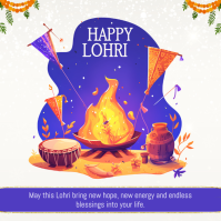 Lohri Instagram Post 2026 template