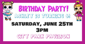 Bianco Kids Birthday Party ปกอีเวนต์บน Facebook Template