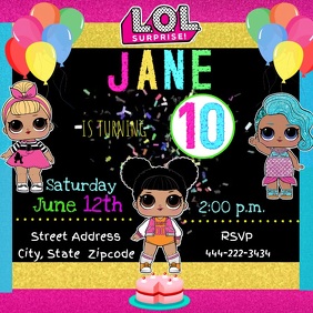 Lol Surprise Template Postermywall