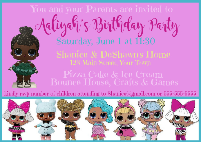 Modele Lol Invitation Surprise Postermywall Modele Lol Invitation Surprise Postermywall
