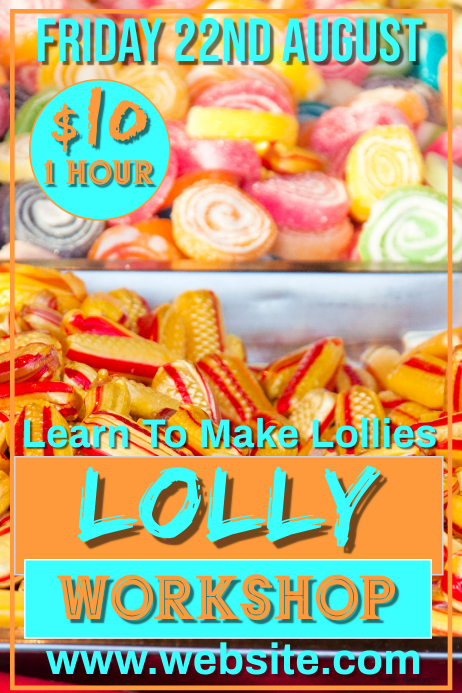 Lolly Making Poster template