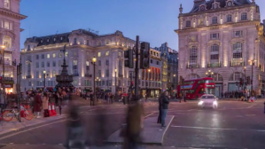 Purple Cityscape Miniatura di YouTube Template