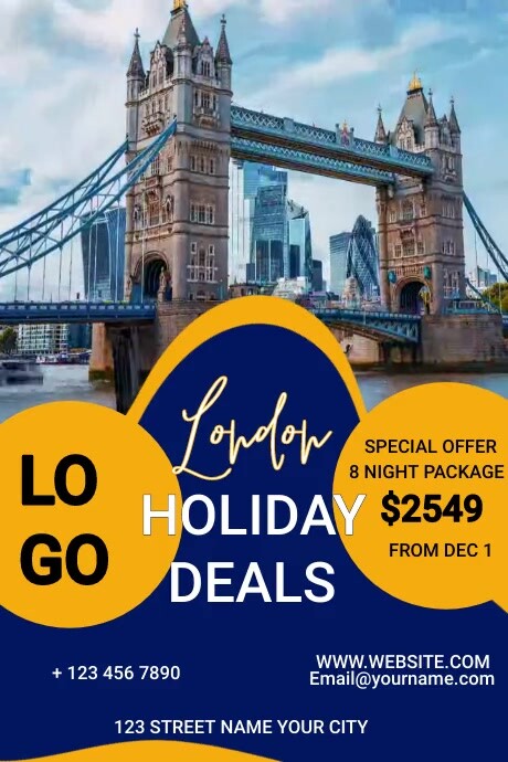 London Flyer Examples london travel Template | PosterMyWall