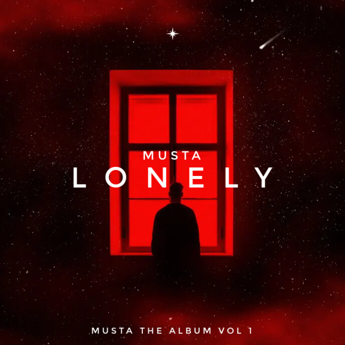 LONELY Album Cover template