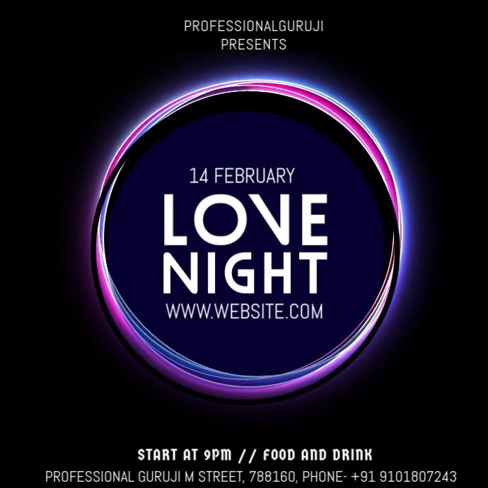 LONG NIGHT Template PosterMyWall