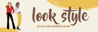Look Style Blog Banner 2' × 6' template
