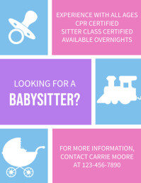 Customize 370 Babysitting Flyer Templates Postermywall