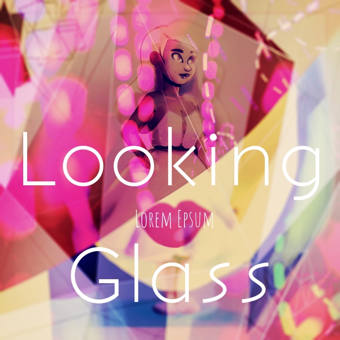 Looking Glass Album Cover Capa de álbum template