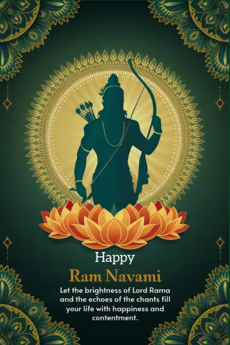 Lord Rama template | PosterMyWall