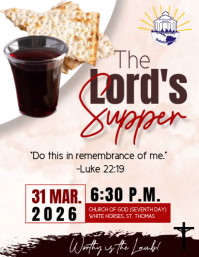 Lords Supper Flyer (US Letter) template