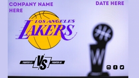 customizable design templates for lakers postermywall