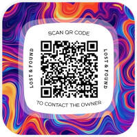 Lost & Found Label QR Code Template Instagram Post