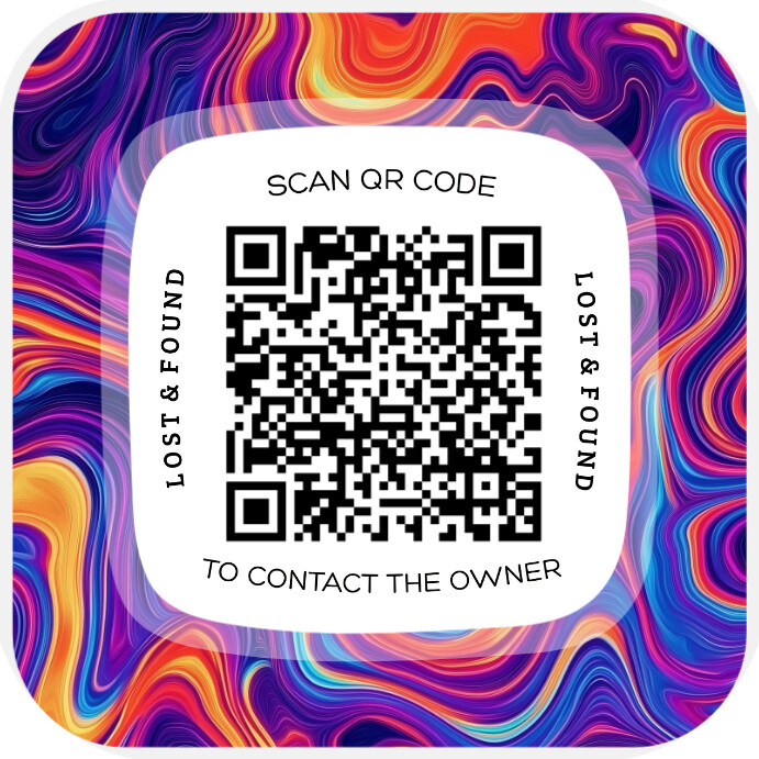 Copy of Lost & Found Label QR Code Template | PosterMyWall