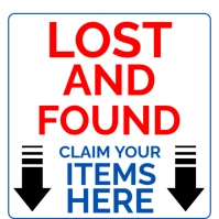 Lost And Found Claim Your Items Here Sign Board Template  Instagram Post