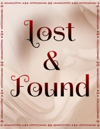 Lost and Found Sign Рекламная листовка (US Letter) template