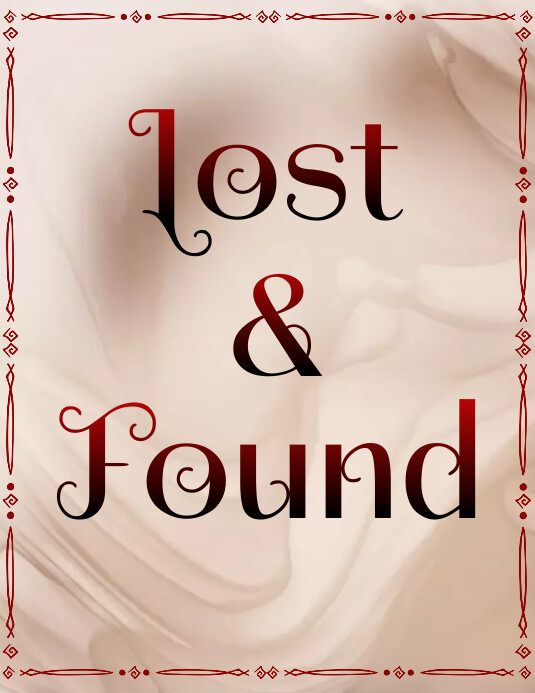 Lost and Found Sign Template | PosterMyWall