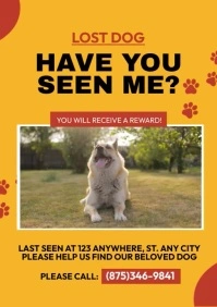 Lost Dog A4 template