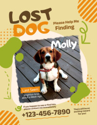 Lost Dog Flyer template