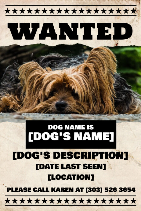 Copy Of Lost Dog Flyer PosterMyWall Copy of lost dog flyer postermywall