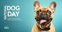 National Dog Day Facebook-evenementomslag template
