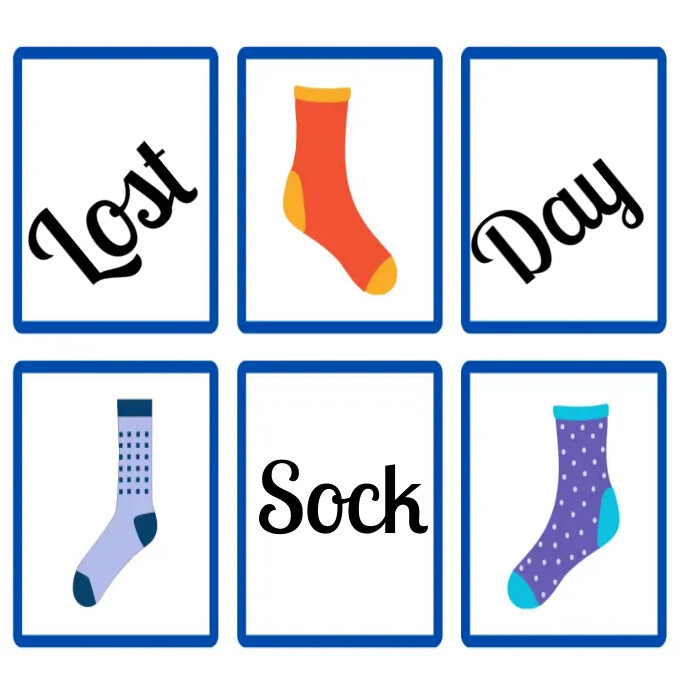 LOST SOCK DAY Template PosterMyWall