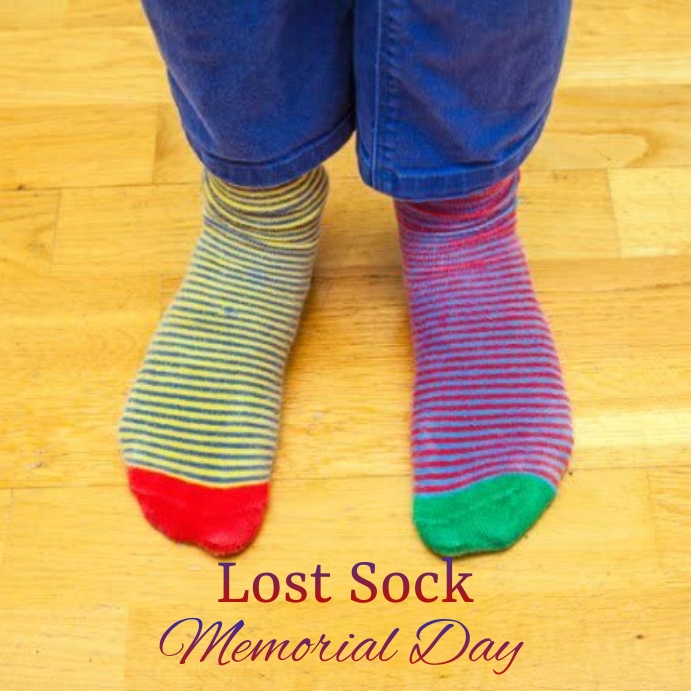 Copy of Lost sock memorial day instagram post | PosterMyWall