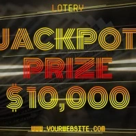LOTTERY AD DIGITAL VIDEO Instagram Post template