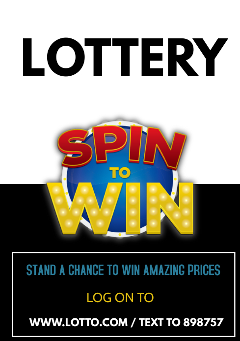 Lottery Template PosterMyWall