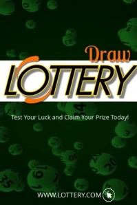 Lottery Draw Advertisement Design โปสเตอร์ template
