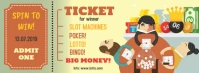 Lottery Ticket Illustrated Design Template