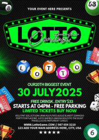Lotto Contest A4 template