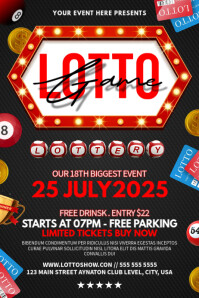 Lotto Game Poster template
