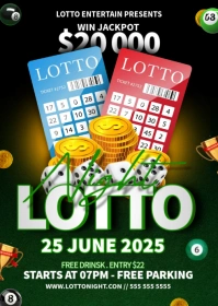 Lotto Night A6 template