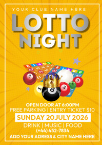 lotto night A4 template