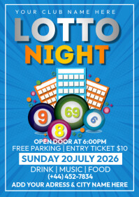 lotto night A4 template