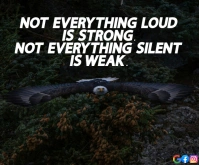 LOUD AND SILENT QUOTE TEMPLATE Medium Rectangle