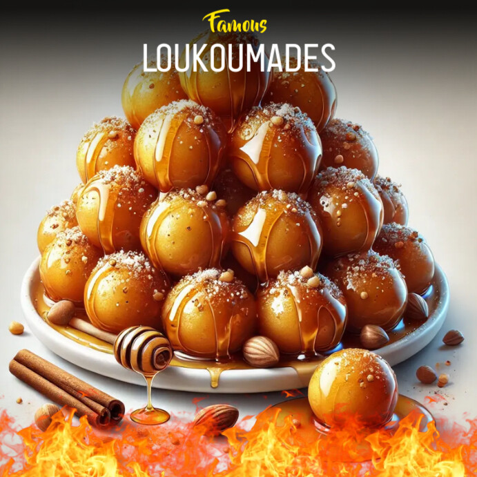 Loukoumades Greek Food Template PosterMyWall