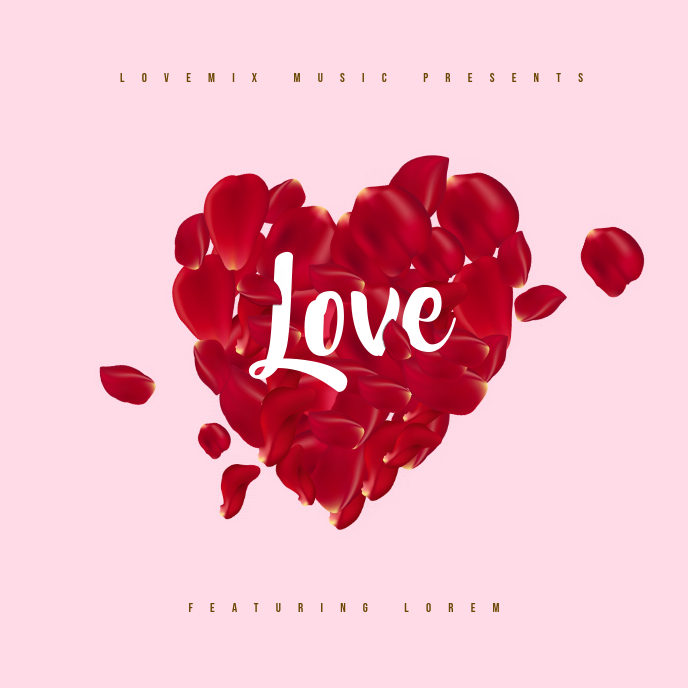 Love Album Cover Image Albumhoes template