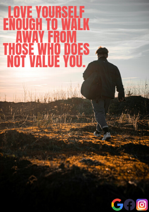 LOVE AND VALUE QUOTE TEMPLATE | PosterMyWall
