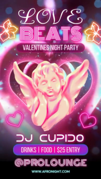 Love Beats Party Instagram Story template