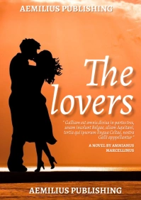 love book cover A4 template
