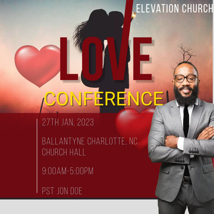 Plantilla de Love conference (1) | PosterMyWall