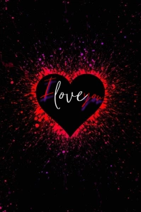 Love Illustration Pinterest template