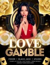Love Gamble Folheto (US Letter) template