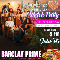 Love Island Beyond The Villa Watch Party Instagram Post Template