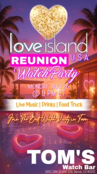Love Island USA Watch Party Instagram Post Template